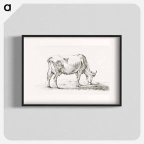 アートポスター-Grazing cow - ジャン ベルナール Poster.