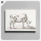 アートパネル-Grazing cow - ジャン ベルナール Canvas.