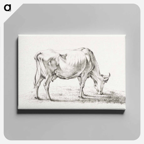 アートパネル-Grazing cow - ジャン ベルナール Canvas.
