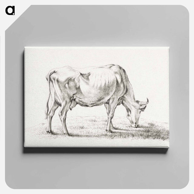アートパネル-Grazing cow - ジャン ベルナール Canvas.