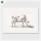 Grazing cow - ジャン ベルナール Poster.