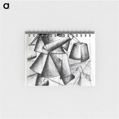 Sketch to the Portrait of a Builder - カジミール マレーヴィチ Memo.