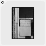 アートポストカード-Sign in Store Window
 - ラッセル リー Postcard.