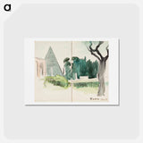 アートポストカード-(unknown) part of a sketchbook - アルバート エーデルフェルト Postcard.