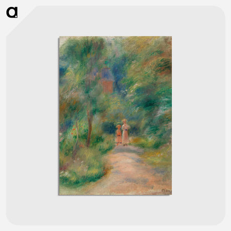 アートポストカード-Two Figures on a Path
 - バーンズ・コレクション Postcard.