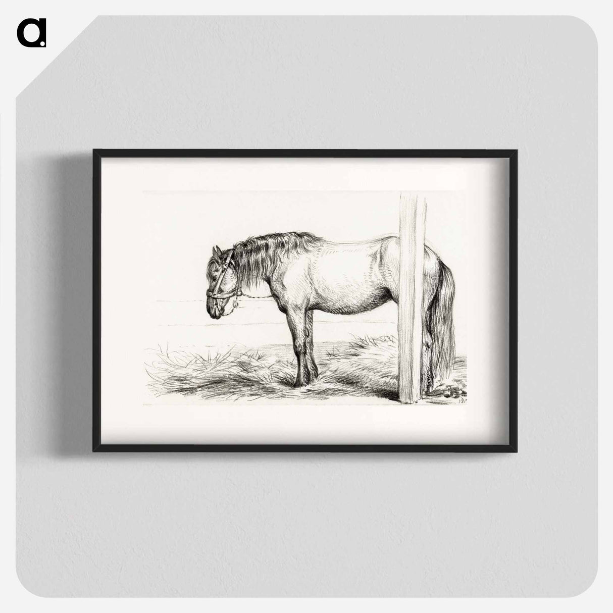 Standing horse - ジャン ベルナール Poster.