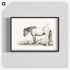 アートポスター-Standing horse - ジャン ベルナール Poster.