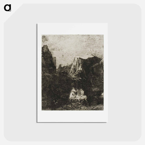 The Two Small Horsemen - オディロン ルドン Postcard.