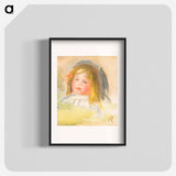 Child with Blond Hair - Pierre-Auguste Renoir Poster.