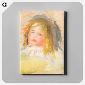 アートパネル-Child with Blond Hair - ピエール オーギュスト ルノワール Canvas.