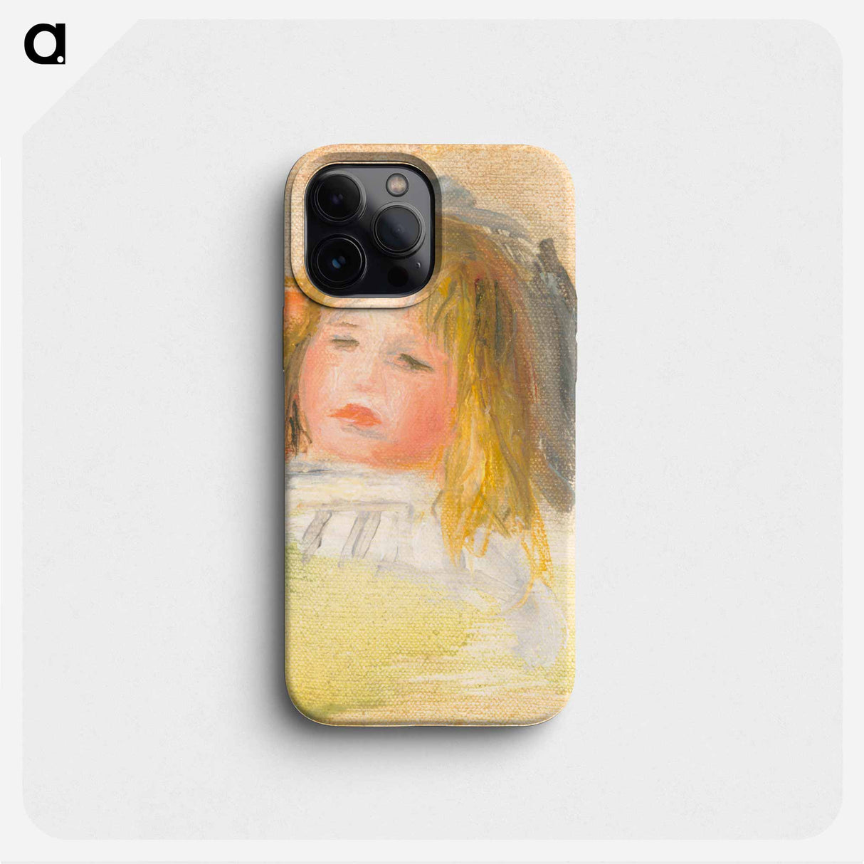 Child with Blond Hair - ピエール オーギュスト ルノワール Phone Case.