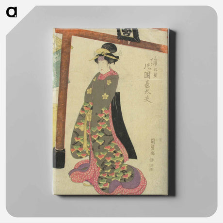アートパネル-Actor Kataoka Chodayu as Miura Katakai
 - 歌川 国貞 Canvas.