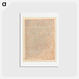 アートポストカード-Jerusalem, Plate 48, "These were his last words...." - ウィリアム ブレイク Postcard.