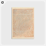 アートポストカード-Jerusalem, Plate 48, "These were his last words...." - ウィリアム ブレイク Postcard.