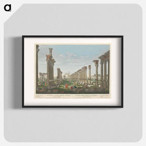 アートポスター-The Remains of the Great Temple in Palmira seen from the West
 - イェール大学アートギャラリー Poster.