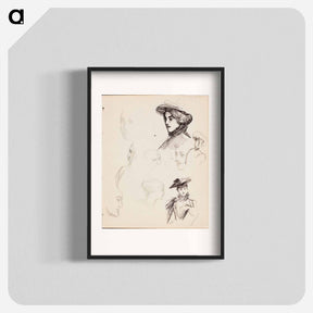 アートポスター-(unknown) part of a sketchbook - アルバート エーデルフェルト Poster.