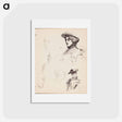 アートポストカード-(unknown) part of a sketchbook - アルバート エーデルフェルト Postcard.