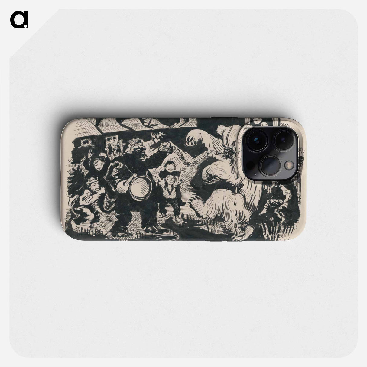 Comedian with a bear - アーノルド ピーター ワイズ クビンチャン Phone Case.