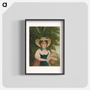 アートポスター-Woman with Basket of Eggs
 - バーンズ・コレクション Poster.