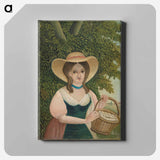 アートパネル-Woman with Basket of Eggs
 - バーンズ・コレクション Canvas.