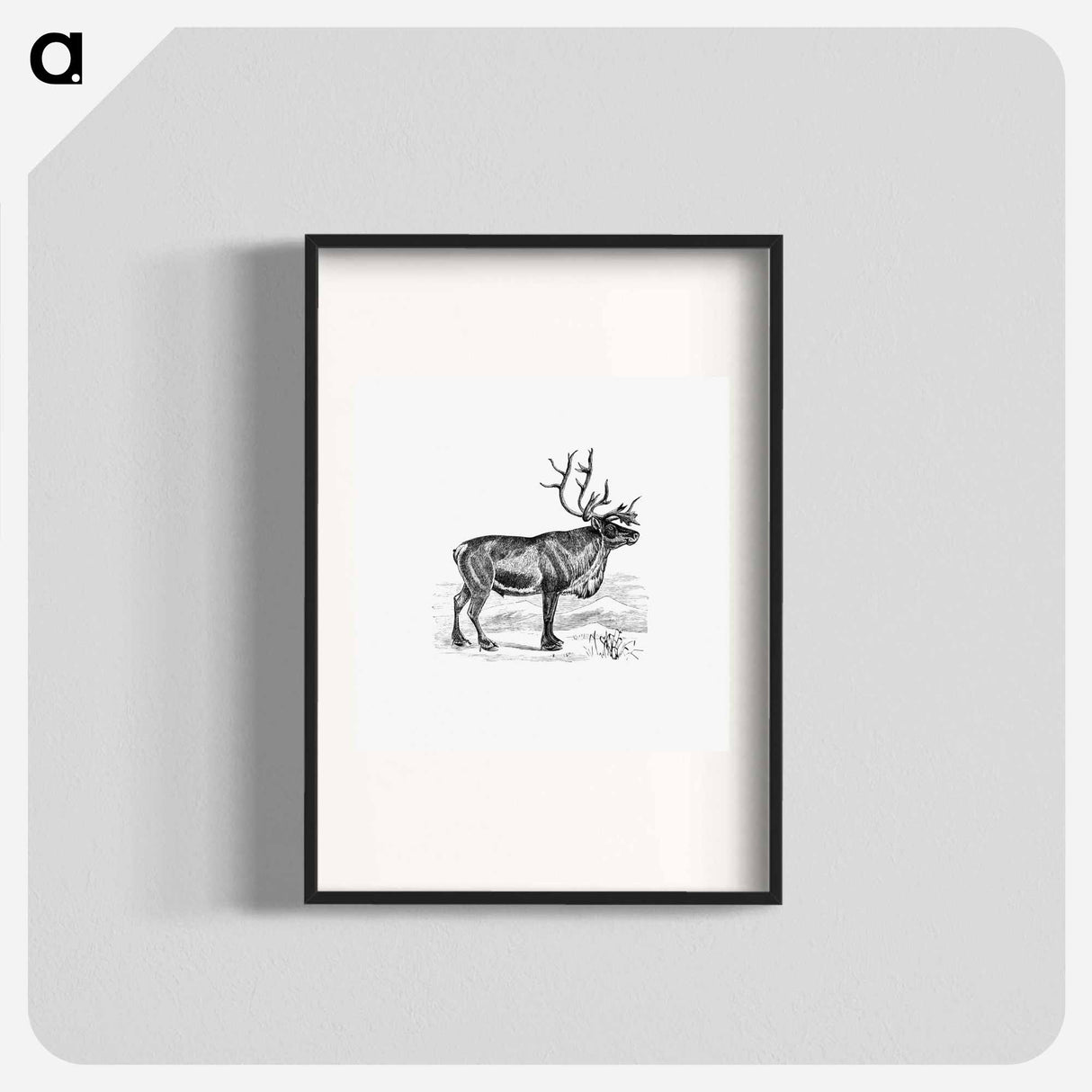 アートポスター-Wild European Reindeer
 - 大英図書館 Poster.