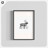アートポスター-Wild European Reindeer
 - 大英図書館 Poster.