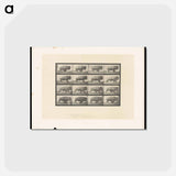 アートポストカード-Buffalo in Motion
 - エドワード マイブリッジ Postcard.