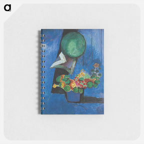 アートメモ帳-Flowers and Ceramic Plate - アンリ マティス Memo.