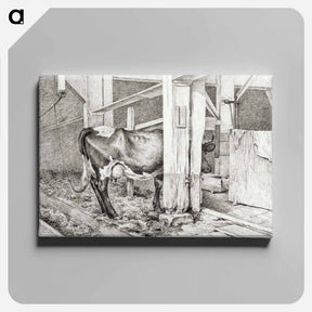 アートパネル-Standing cow - ジャン ベルナール Canvas.