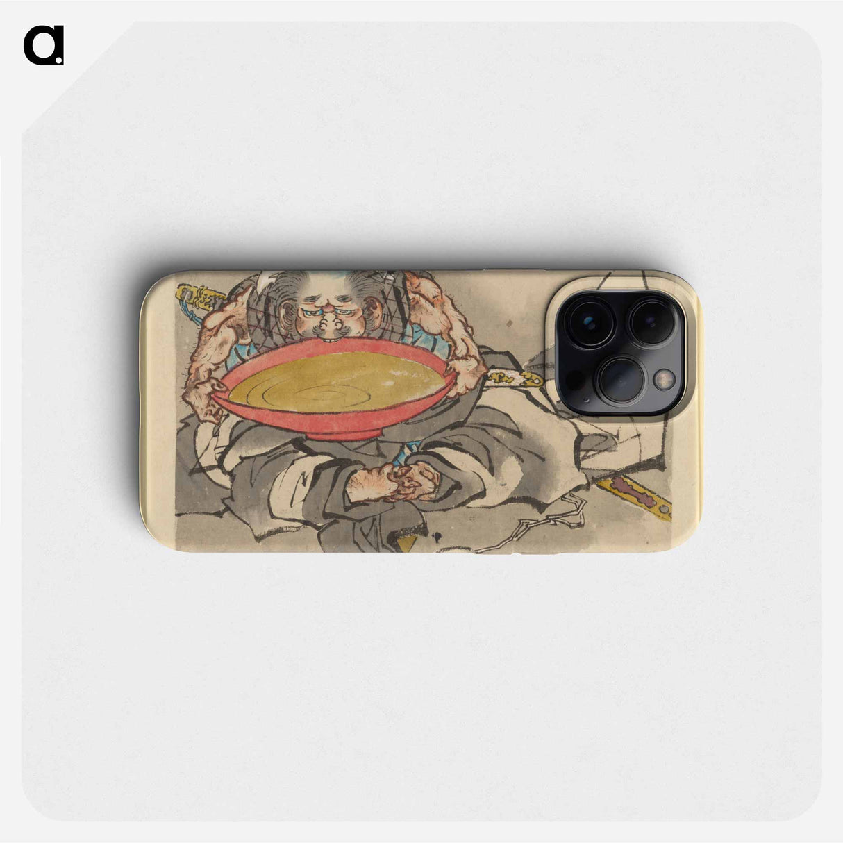 Sakata Kintoki Drinking Sake Wine - 葛飾 北斎 Phone Case.