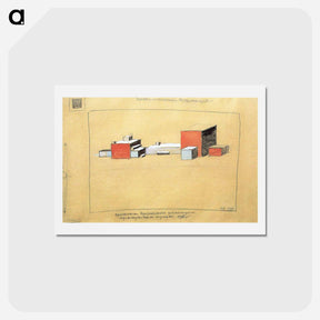 アートポストカード-Spatial Suprematism - カジミール マレーヴィチ Postcard.