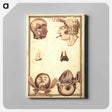 アートパネル-Anatomical Study of the Human Head
 - 国立医学図書館 Canvas.