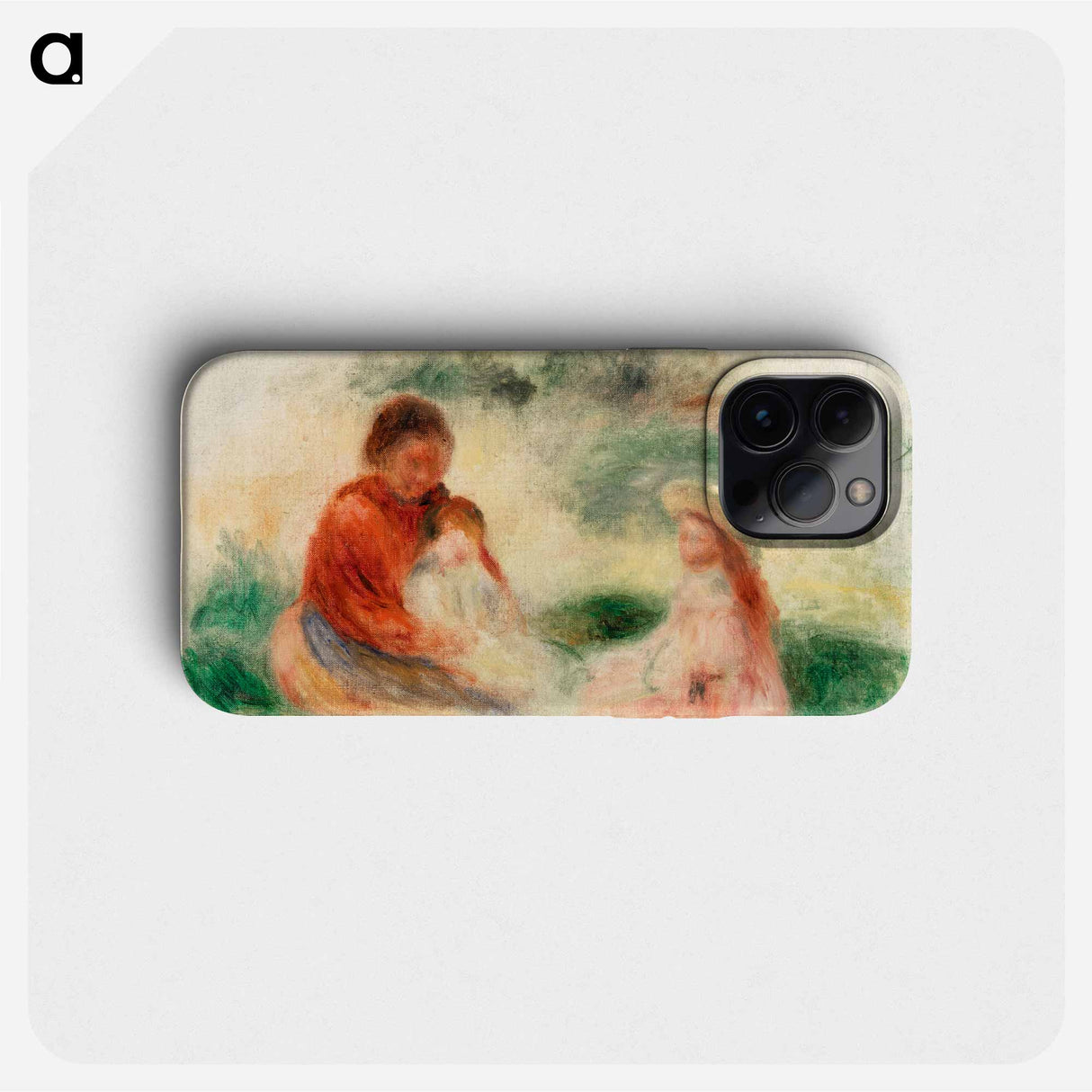 Young Family - Pierre Auguste Renoir Phone Case.