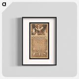 Kalenderblad voor augustus 1913 met ooievaars - テオ ヴァン ホイテマ Poster.