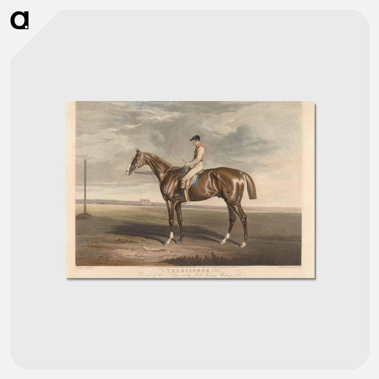アートポストカード-Velocipede. Winner of the St. Leger at the York Spring Meeting.
 - イェール大学アートギャラリー Postcard.
