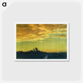 アートポストカード-Twilight over the Path - アルバート ビアスタット Postcard.
