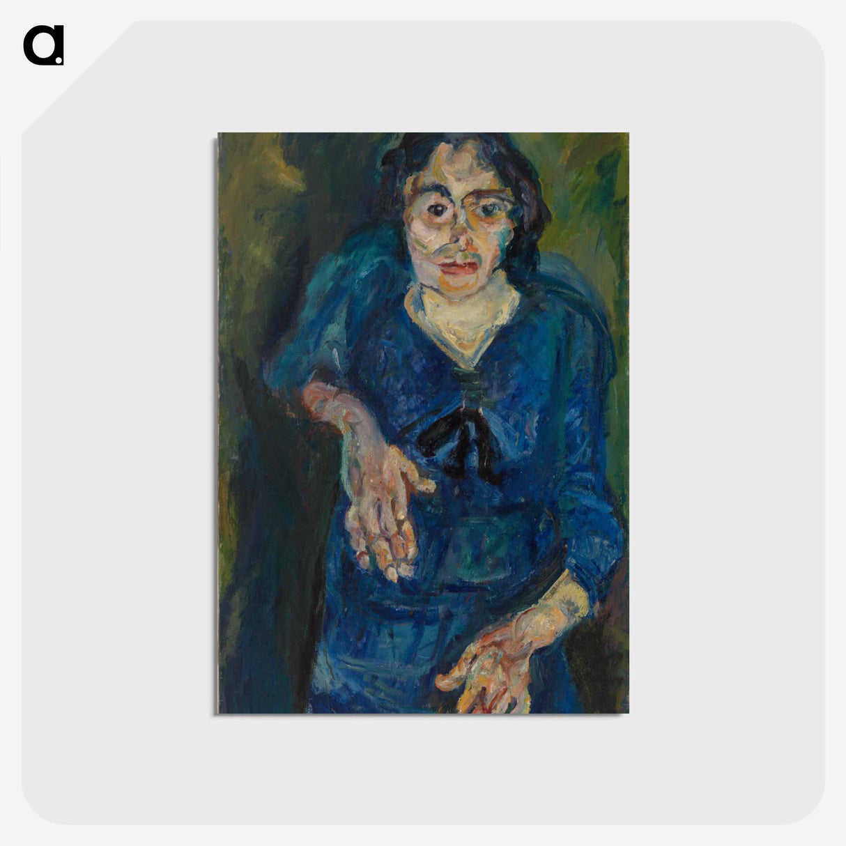 アートポストカード-Woman in Blue
 - バーンズ・コレクション Postcard.