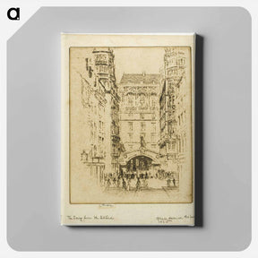 アートパネル-Entrance to the Savoy Hotel
 - ジョセフ ペネル Canvas.
