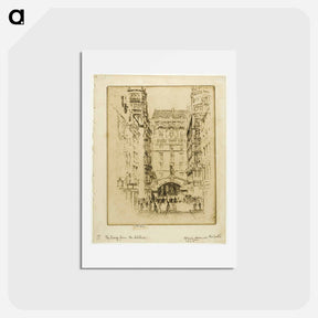 アートポストカード-Entrance to the Savoy Hotel
 - ジョセフ ペネル Postcard.