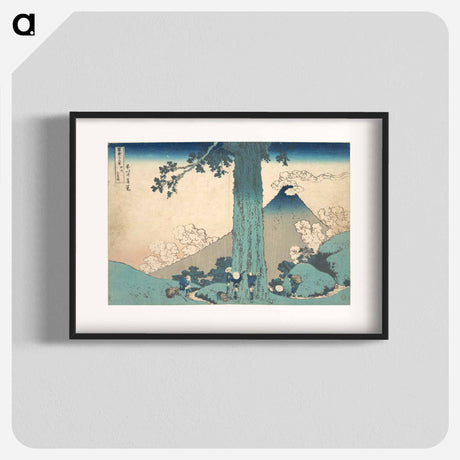 アートポスター-Mishima Pass in Kai Province - 葛飾 北斎 Poster.