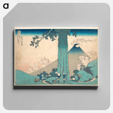 Mishima Pass in Kai Province - Katsushika Hokusai Canvas.