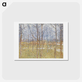 アートポストカード-Spring landscape - カジミール マレーヴィチ Postcard.