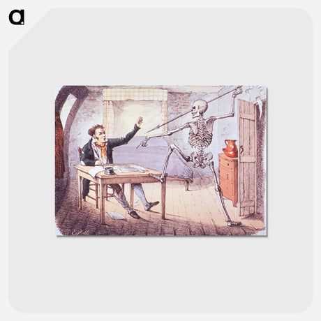 アートポストカード-The Author and Death
 - 国立医学図書館 Postcard.