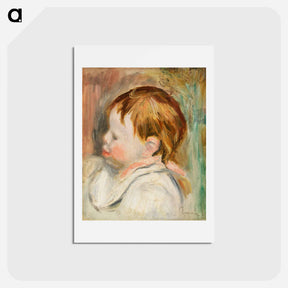 アートポストカード-Baby's Head - ピエール オーギュスト ルノワール Postcard.