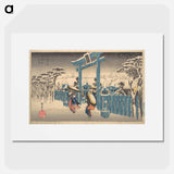 アートポスター-The Gion Shrine in Snow
 - 歌川 広重 Poster.