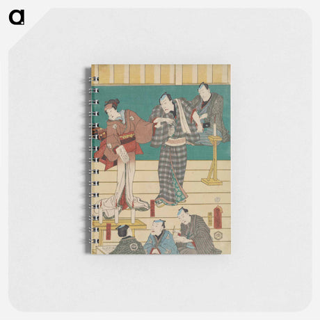 アートメモ帳-Center Sheet of a Vertical Ōban Pentaptych
 - 歌川 国貞 Memo.