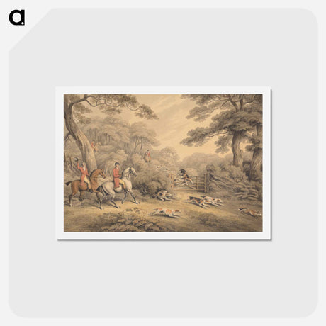 アートポストカード-Foxhunting: Breaking Cover
 - イェール大学アートギャラリー Postcard.