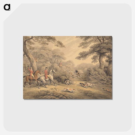 アートポストカード-Foxhunting: Breaking Cover
 - イェール大学アートギャラリー Postcard.