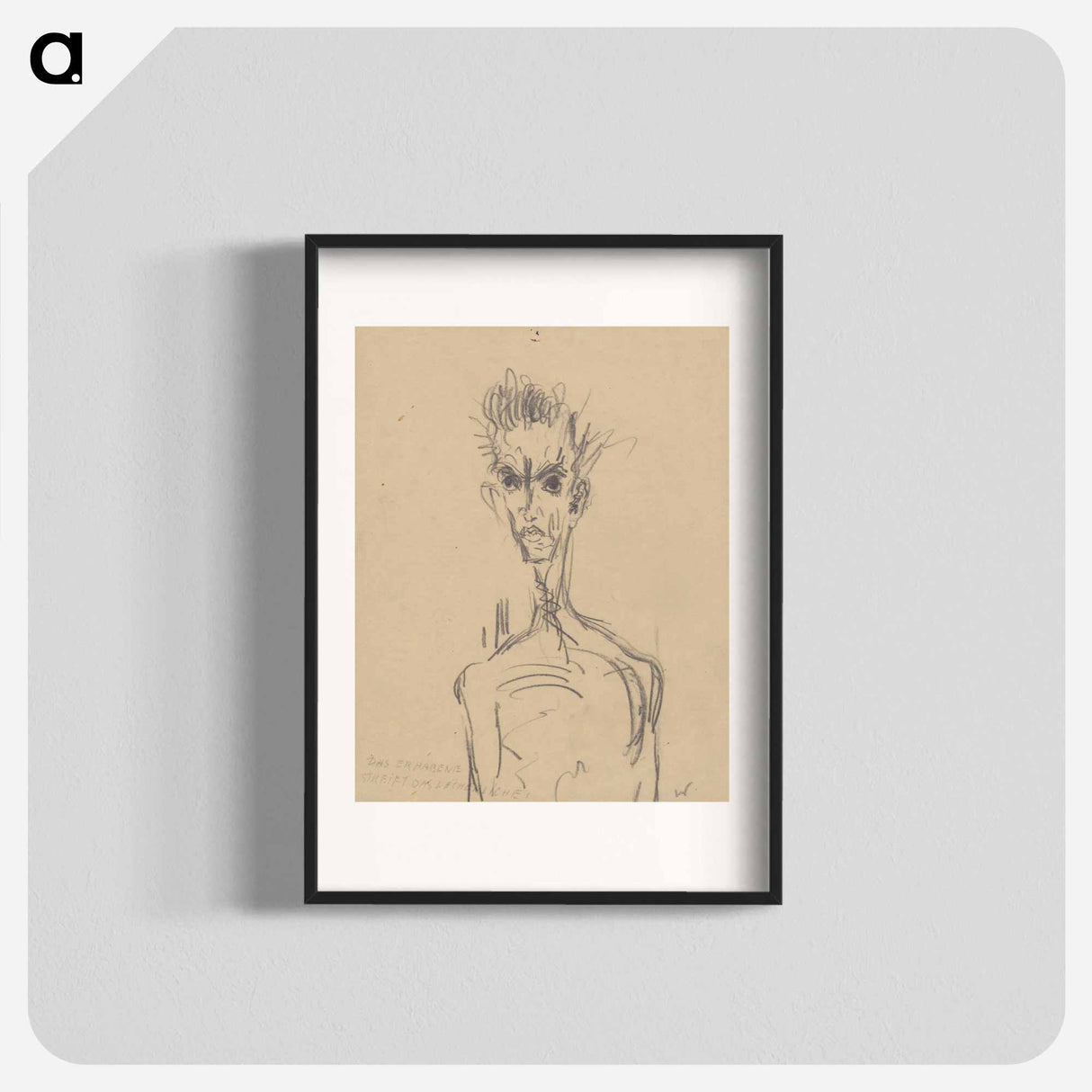 Bust of a man - アーノルド ピーター ワイズ クビンチャン Poster.