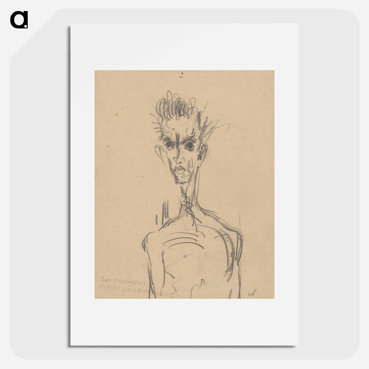 Bust of a man - アーノルド ピーター ワイズ クビンチャン Poster.
